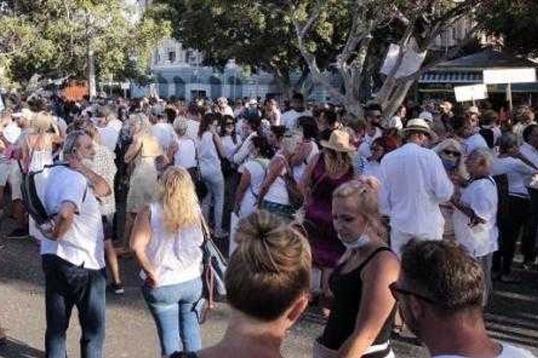 manifestación anti covid