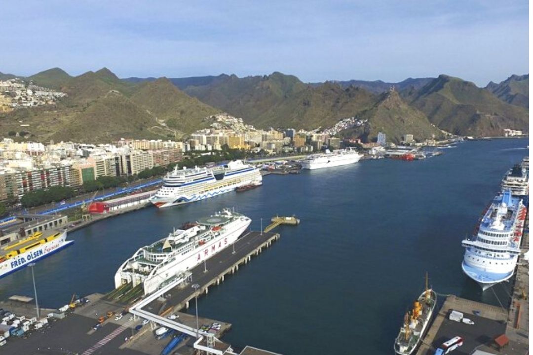 Cruceros en el puerto de Santa Cruz de Tenerife. / CEDIDA
