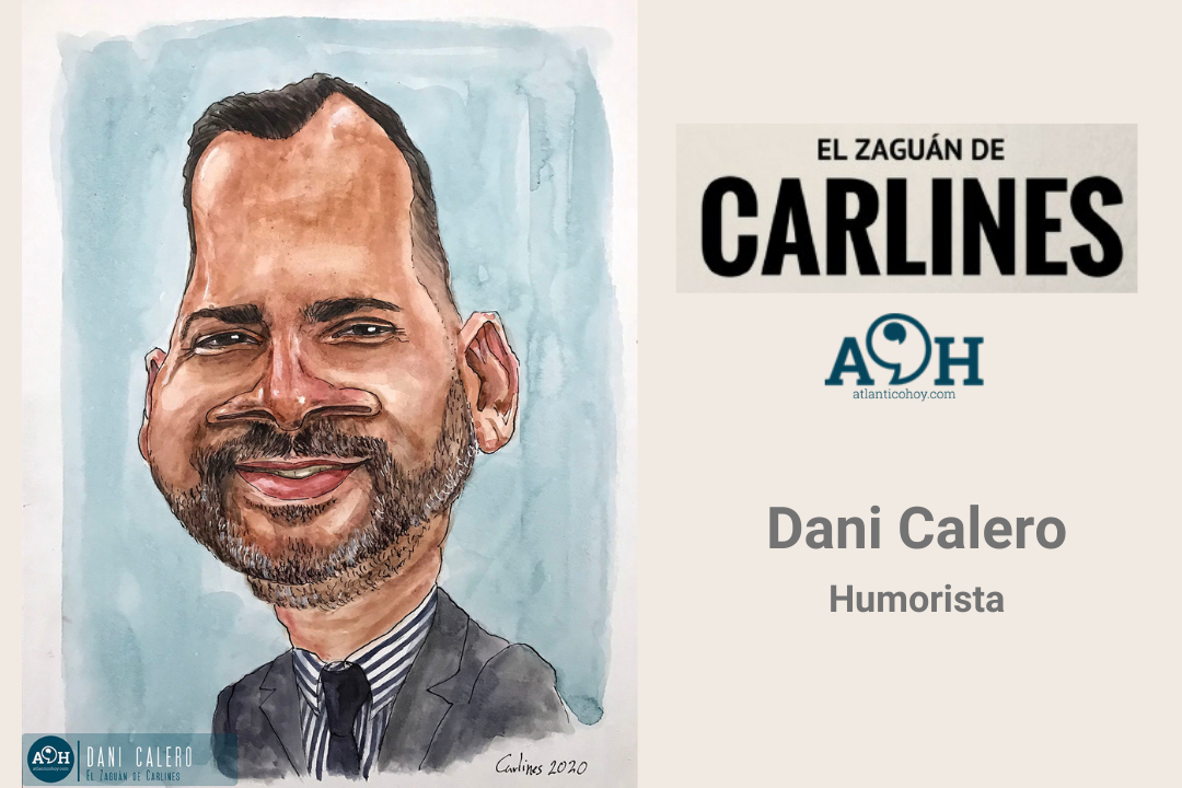 Dani Calero carlines caricatura