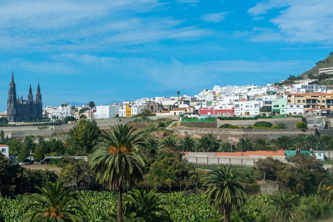 Imagen panorámica de Arucas. / ARCHIVO