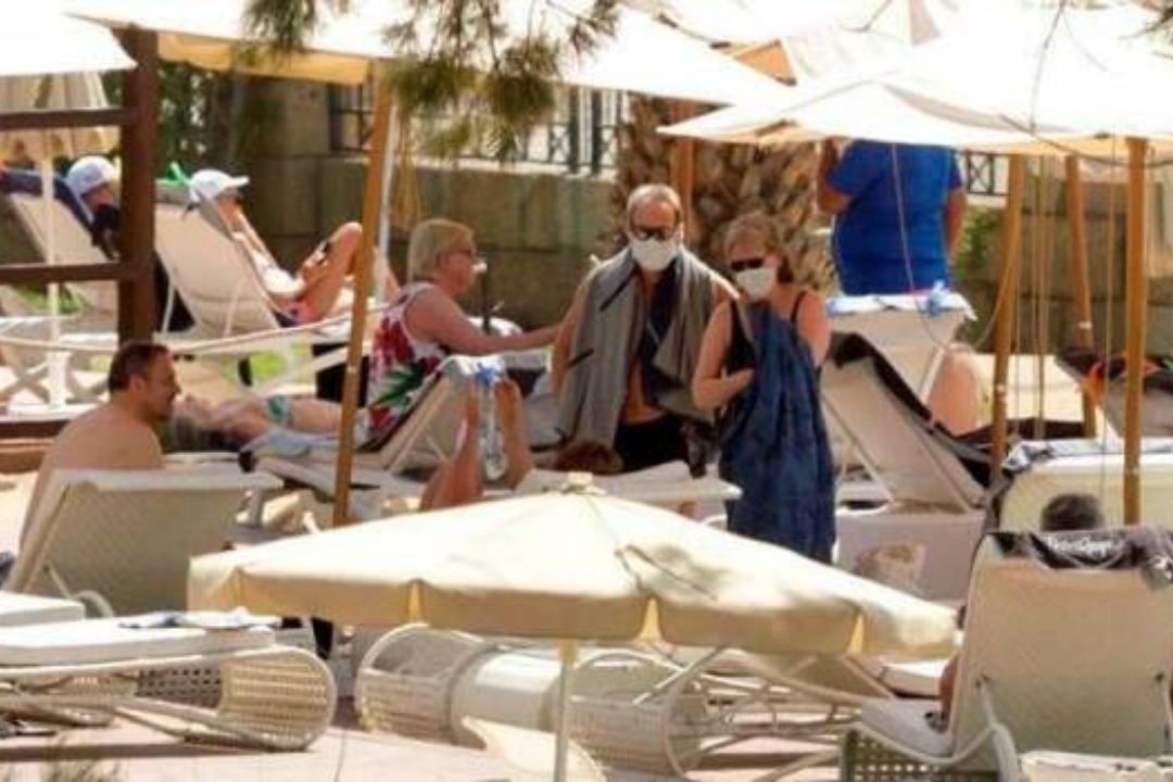 Turistas en Canarias./