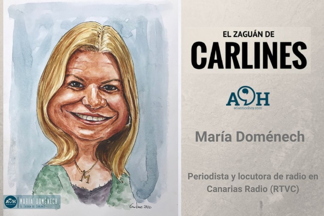 María domenech caricatura Zaguán de Carlines