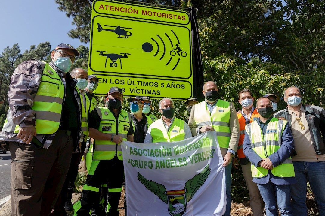 señalizacion motoristas canarias alto riesgo peligro carreteras trafico