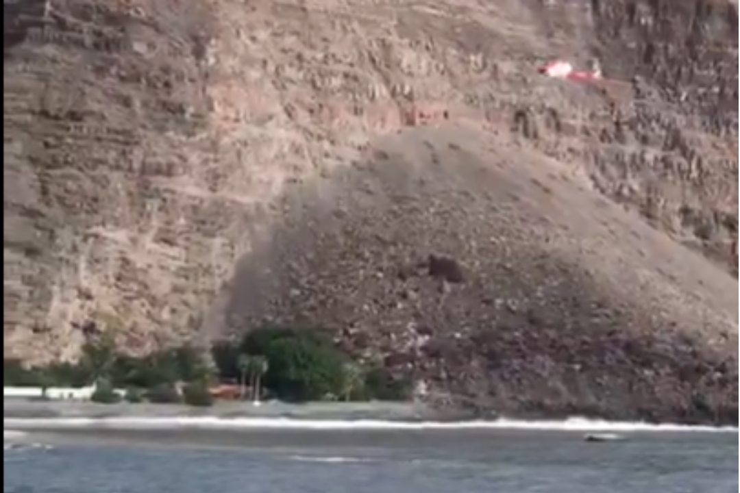 desprendimiento la gomera