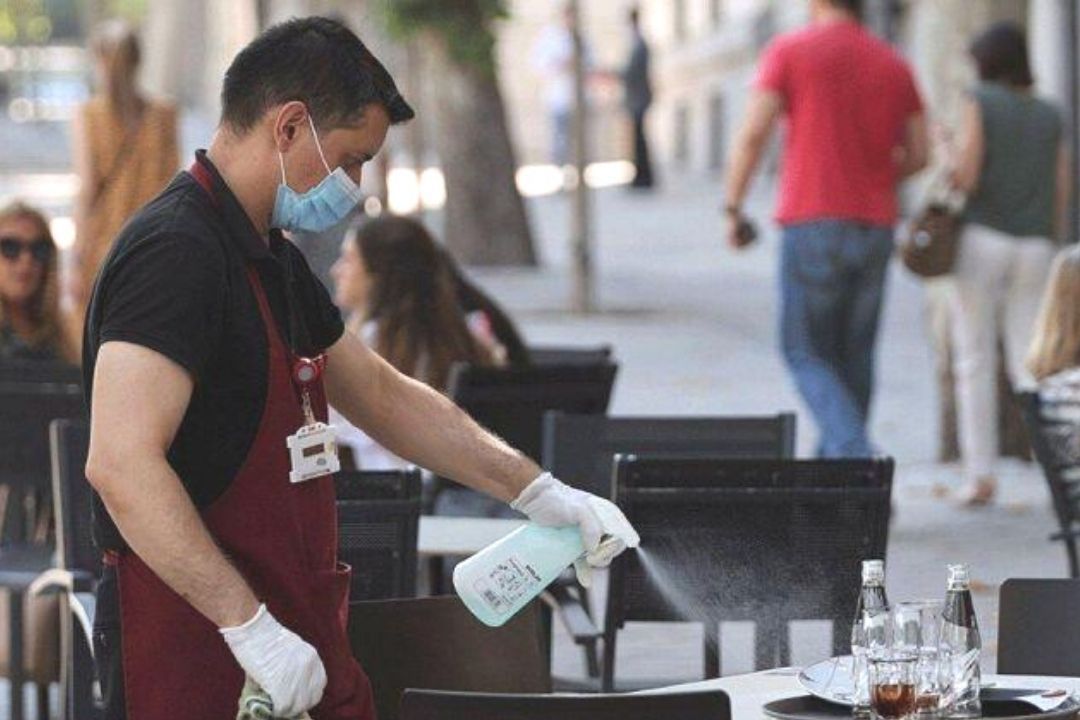 terrazas covid mascarila