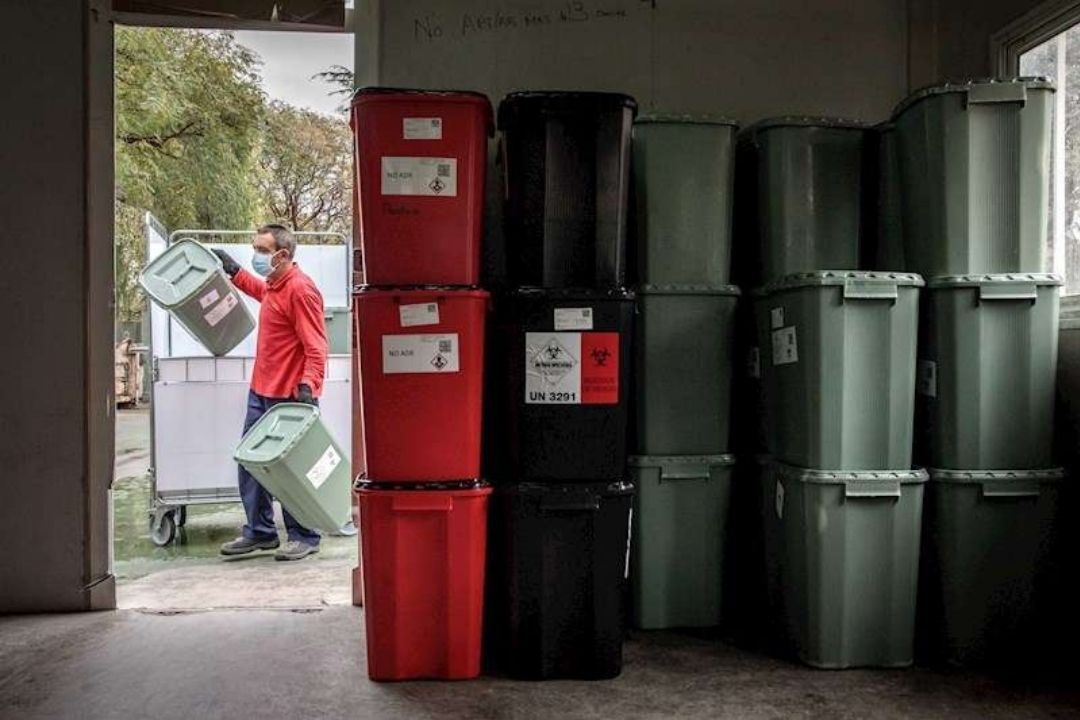 residuos covid hospital sanitario efe