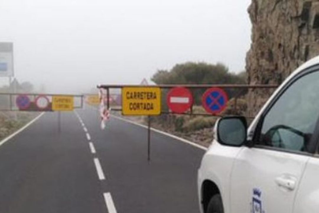 acceso teide la orotava cortado cierre