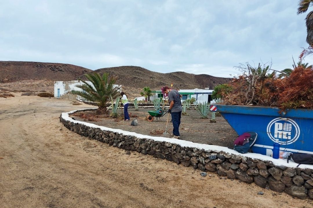 la graciosa limpieza residuos