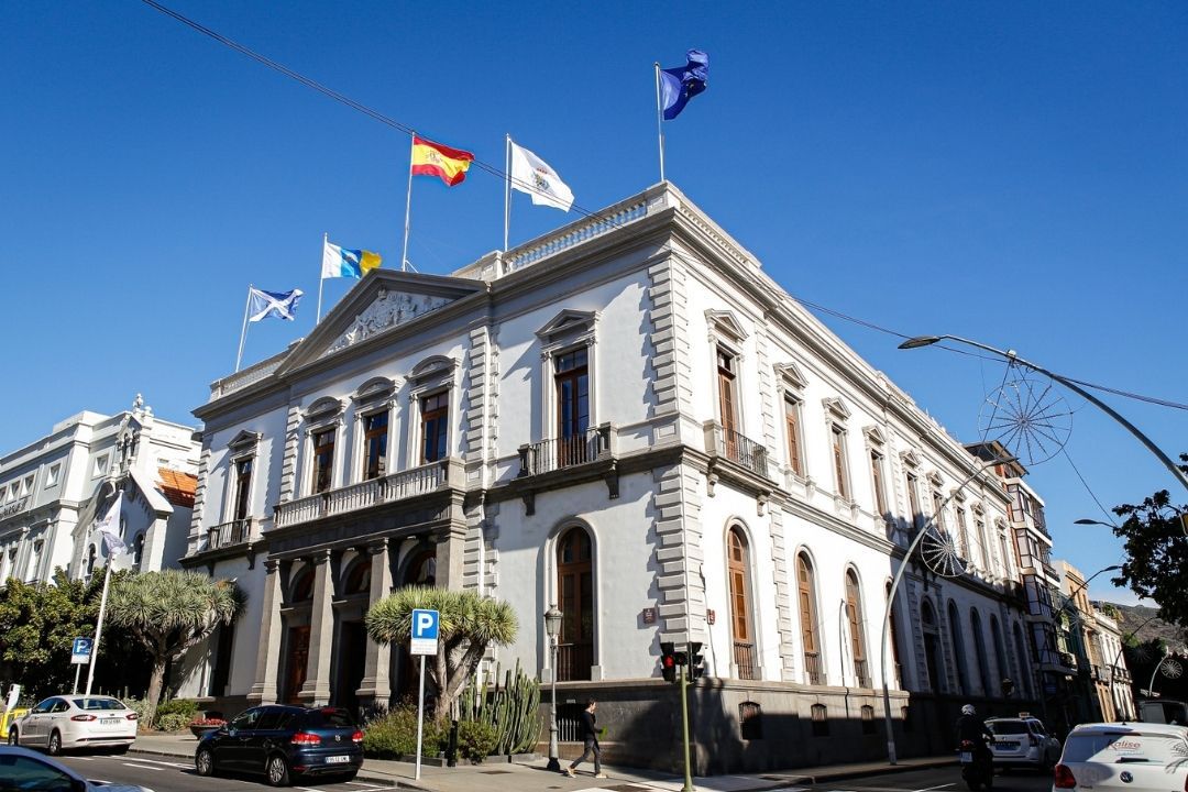 Fachada Ayuntamiento de Santa Cruz de Tenerife. / Cedida