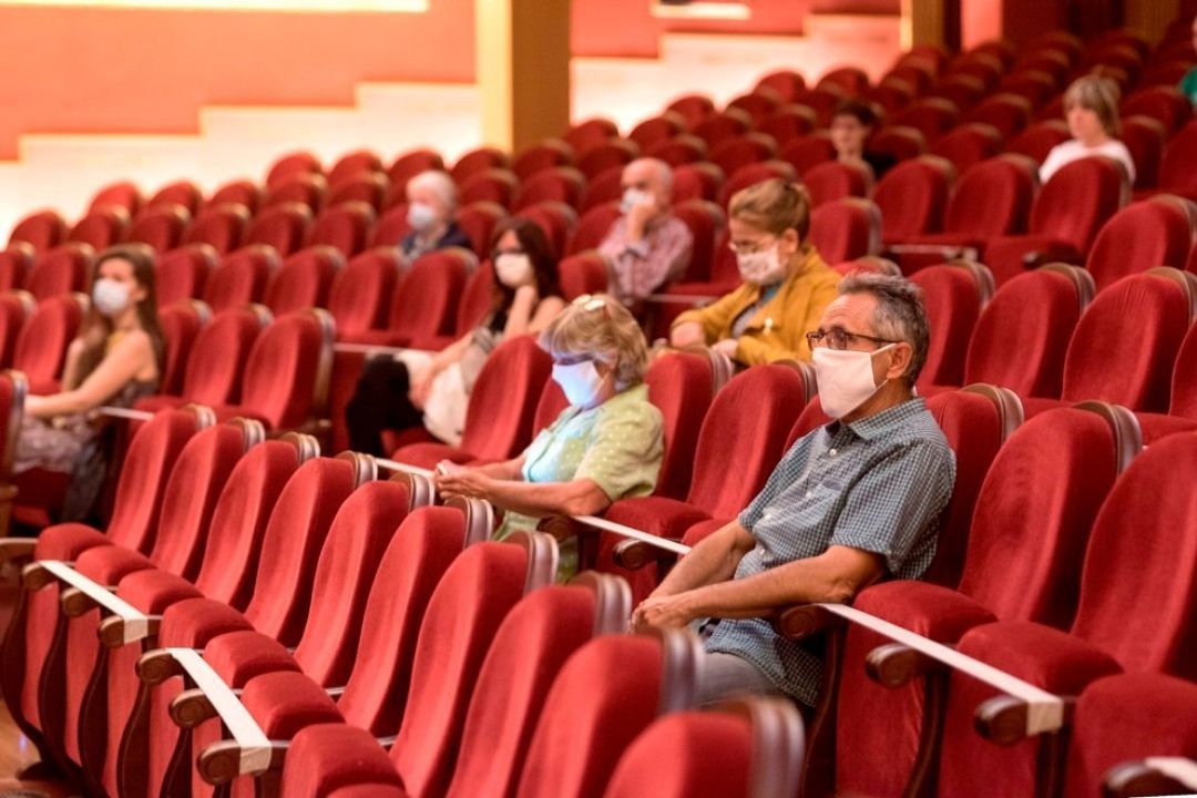 Sala de cine con pocos espectadores. / Archivo