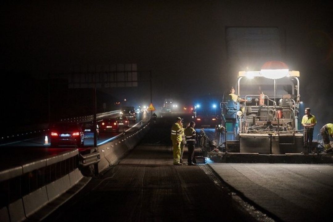 Obras de reasfaltado de la carreteras TF-1./ Archivo