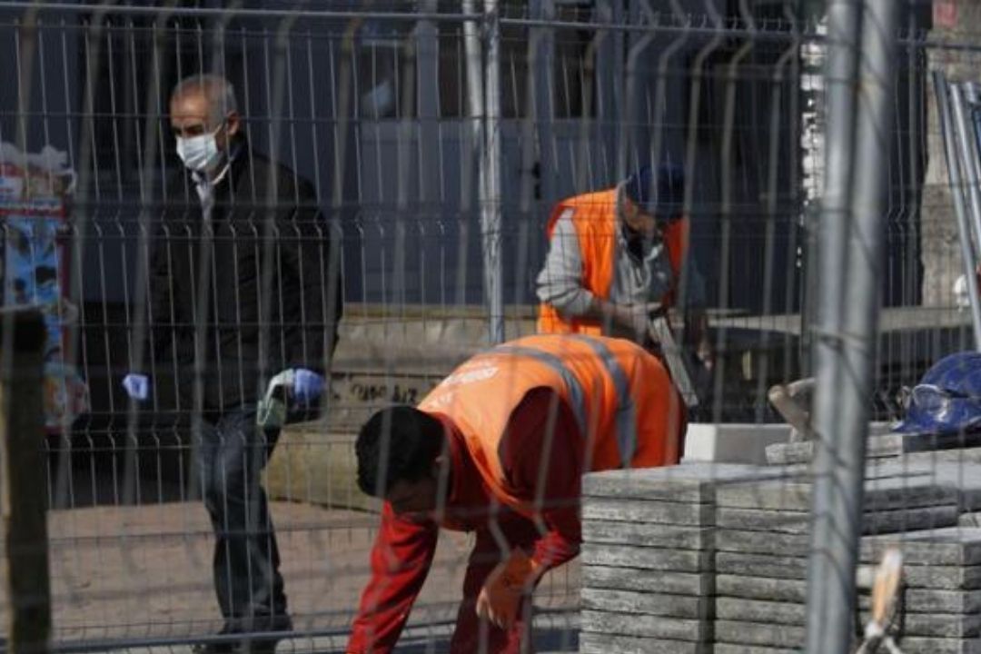 Trabajadores de la construcción. EFE