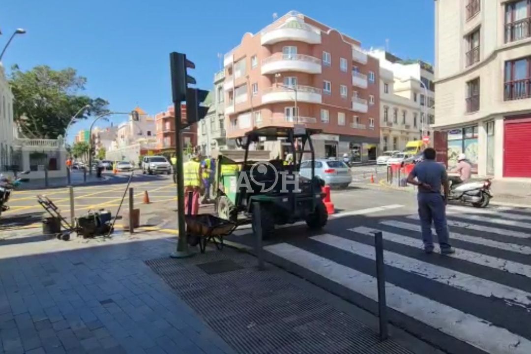Imagen de archivo de obras en Santa Cruz de Tenerife. / Atlántico Hoy 