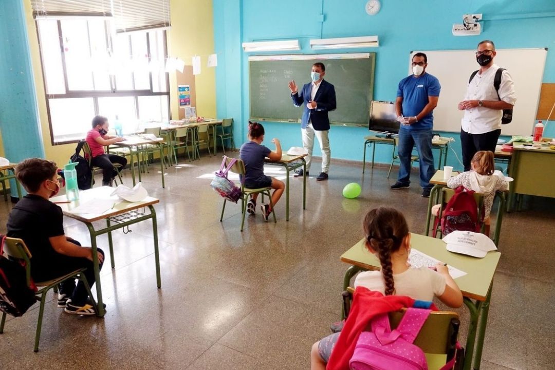 Aula de un colegio de Canarias. / Atlántico Hoy
