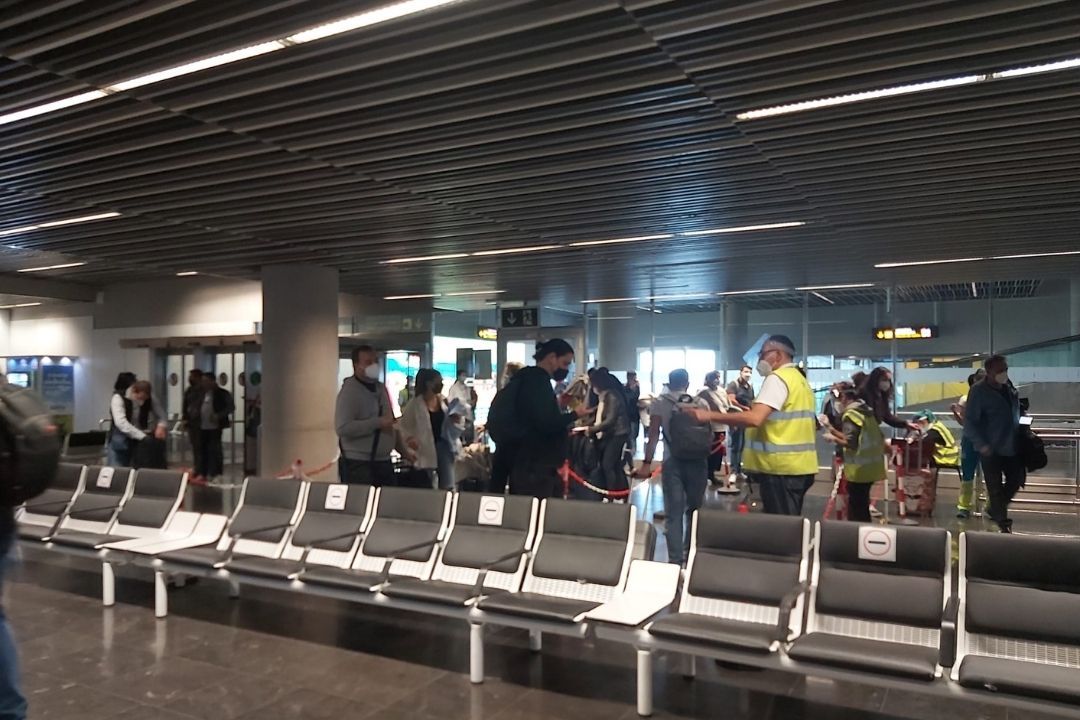 control pasajeros aeropuerto gran canaria