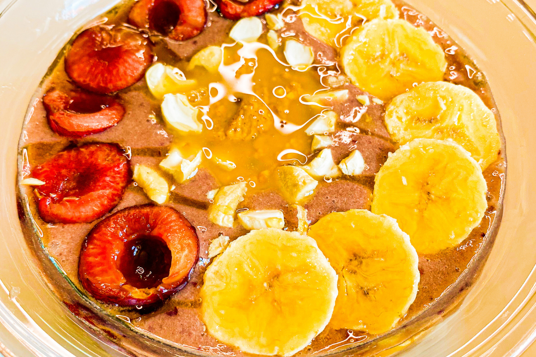 smothie bowl de cerezas