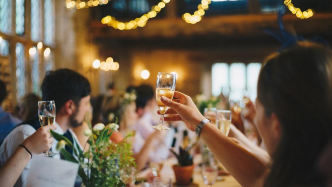 Celebración boda brindis Celebración boda brindis