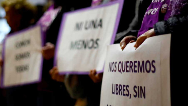 Manifestación contra la violencia machista. / EFE Manifestación contra la violencia machista. / EFE