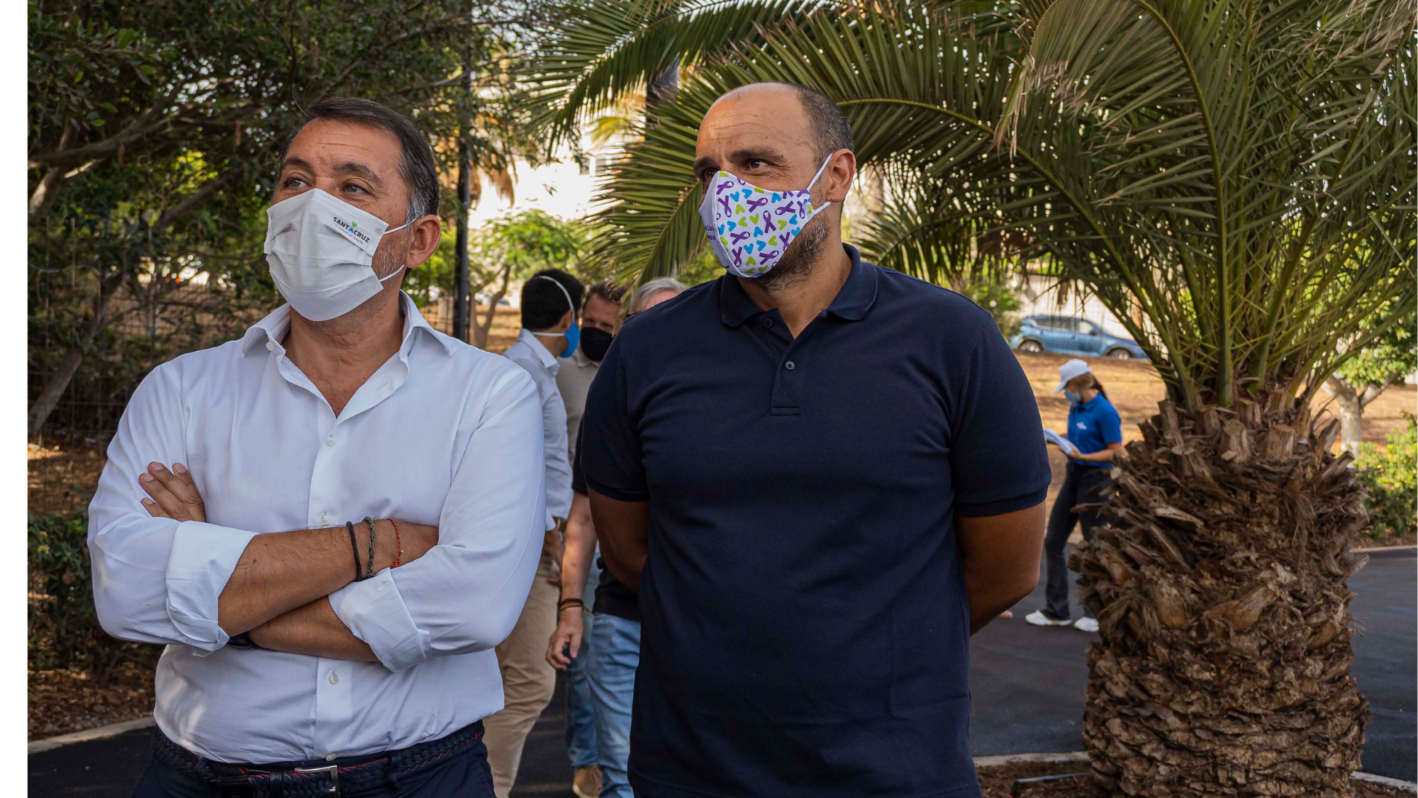 El alcalde José Manuel Bermúdez y Alfonso Cabello, consejero delegado de la Sociedad de Desarrollo./ Ayto. Santa Cruz.