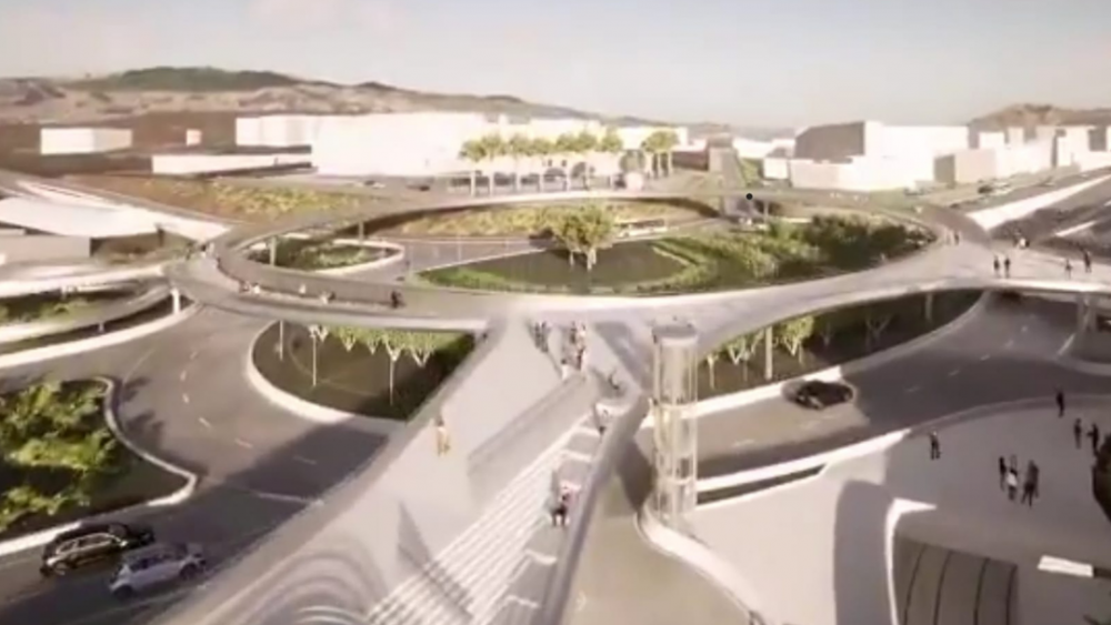 Proyecto de la pasarela de Padre Anchieta, en San Cristóbal de La Laguna. / Cedida 