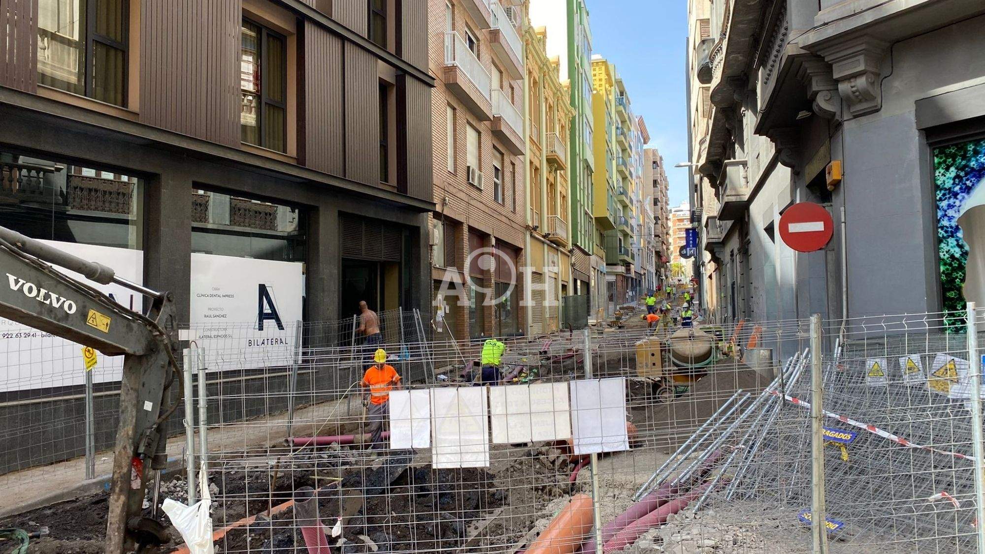 Calle Imeldo Serís en obras. / Atlántico Hoy