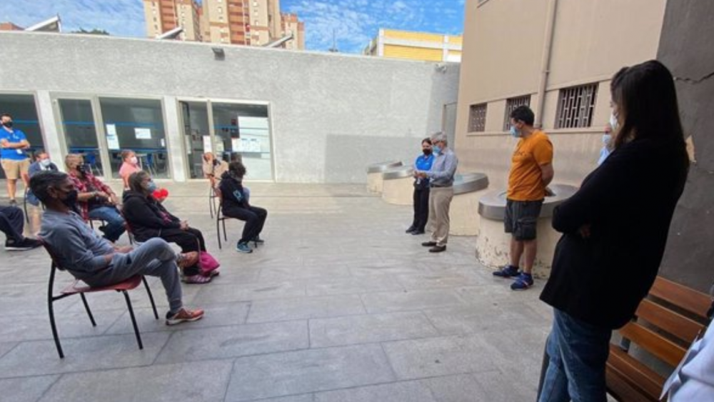 Personas sin hogar en el albergue municipal./ Archivo: Ayto. de Santa Cruz Personas sin hogar en el albergue municipal./ Archivo: Ayto. de Santa Cruz