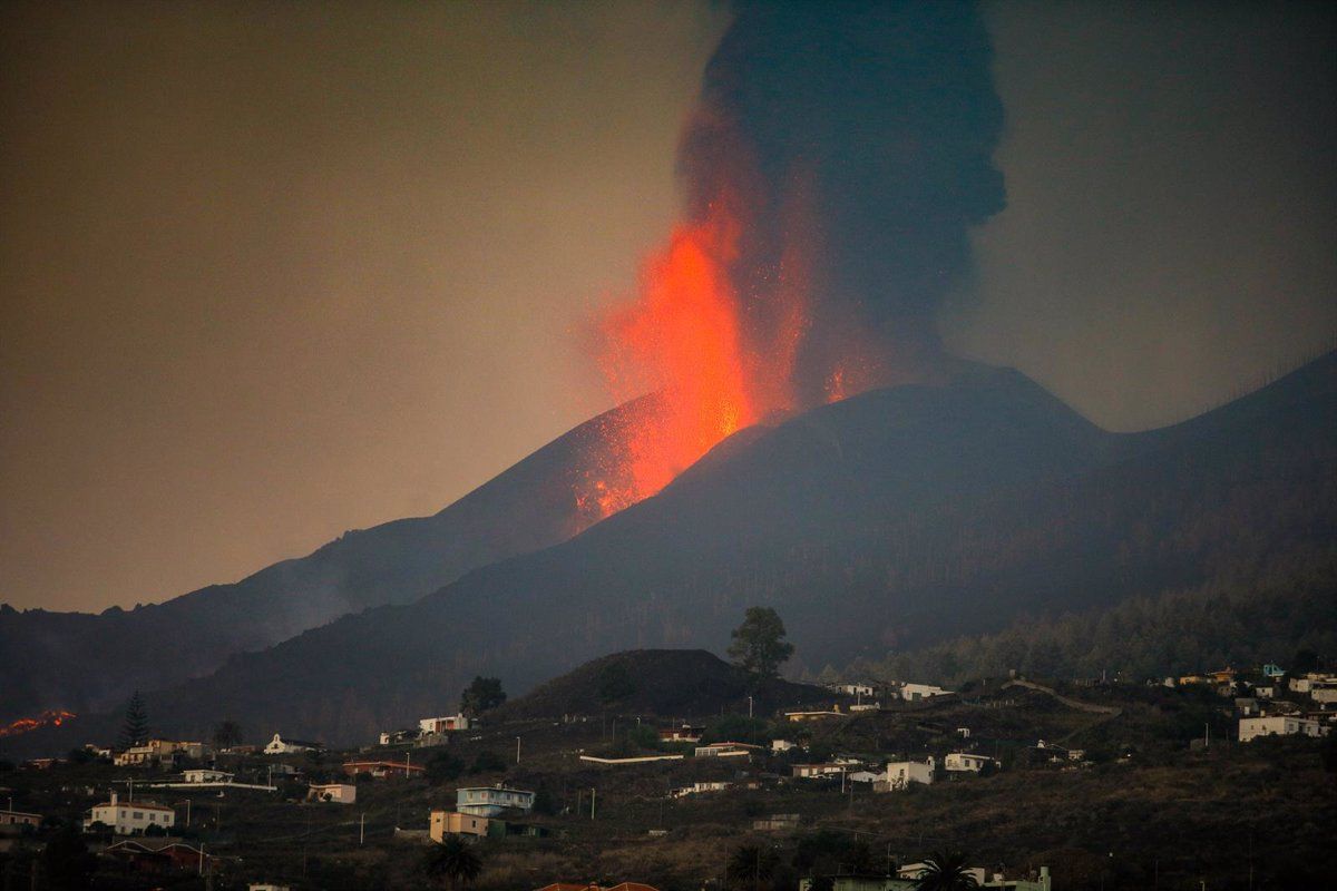 El volcán de La Palma durante su proceso eruptivo. / EuropaPress