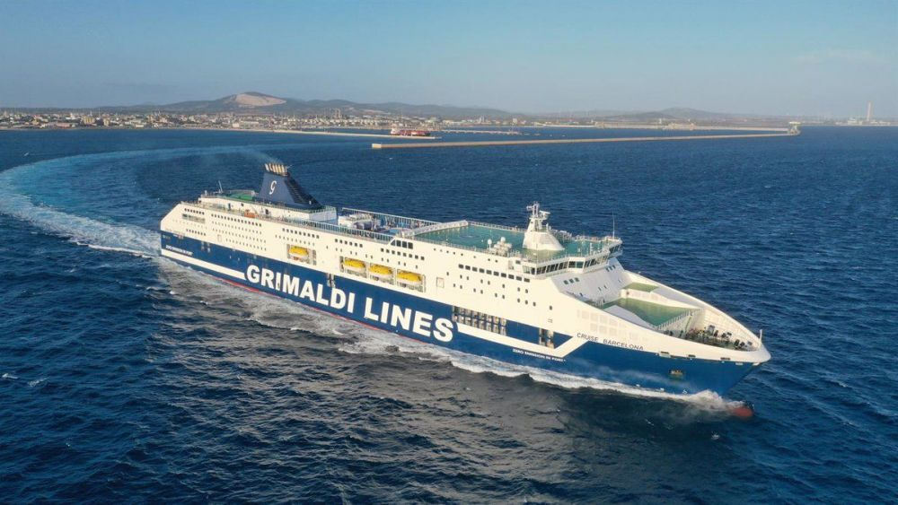La naviera Grimaldi Lines en uno de sus trayectos habituales. / Europa Press 