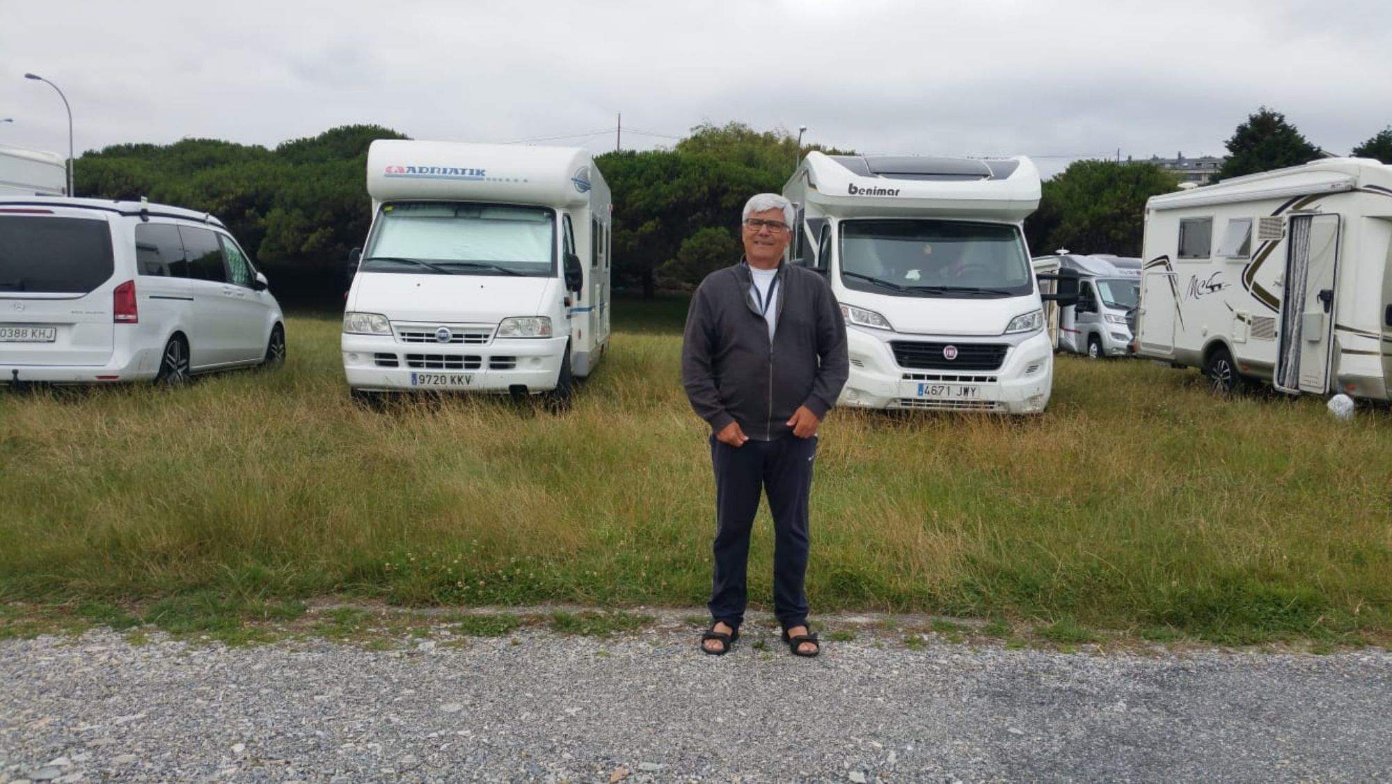 Juan Martín, autocaravanistas y presidente de la Asociación de Caravanistas de Tenerife (ACAT Tenerife). / Cedida