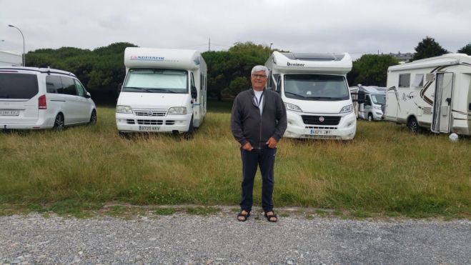 Juan Martín, autocaravanistas y presidente de la Asociación de Caravanistas de Tenerife (ACAT Tenerife). / Cedida