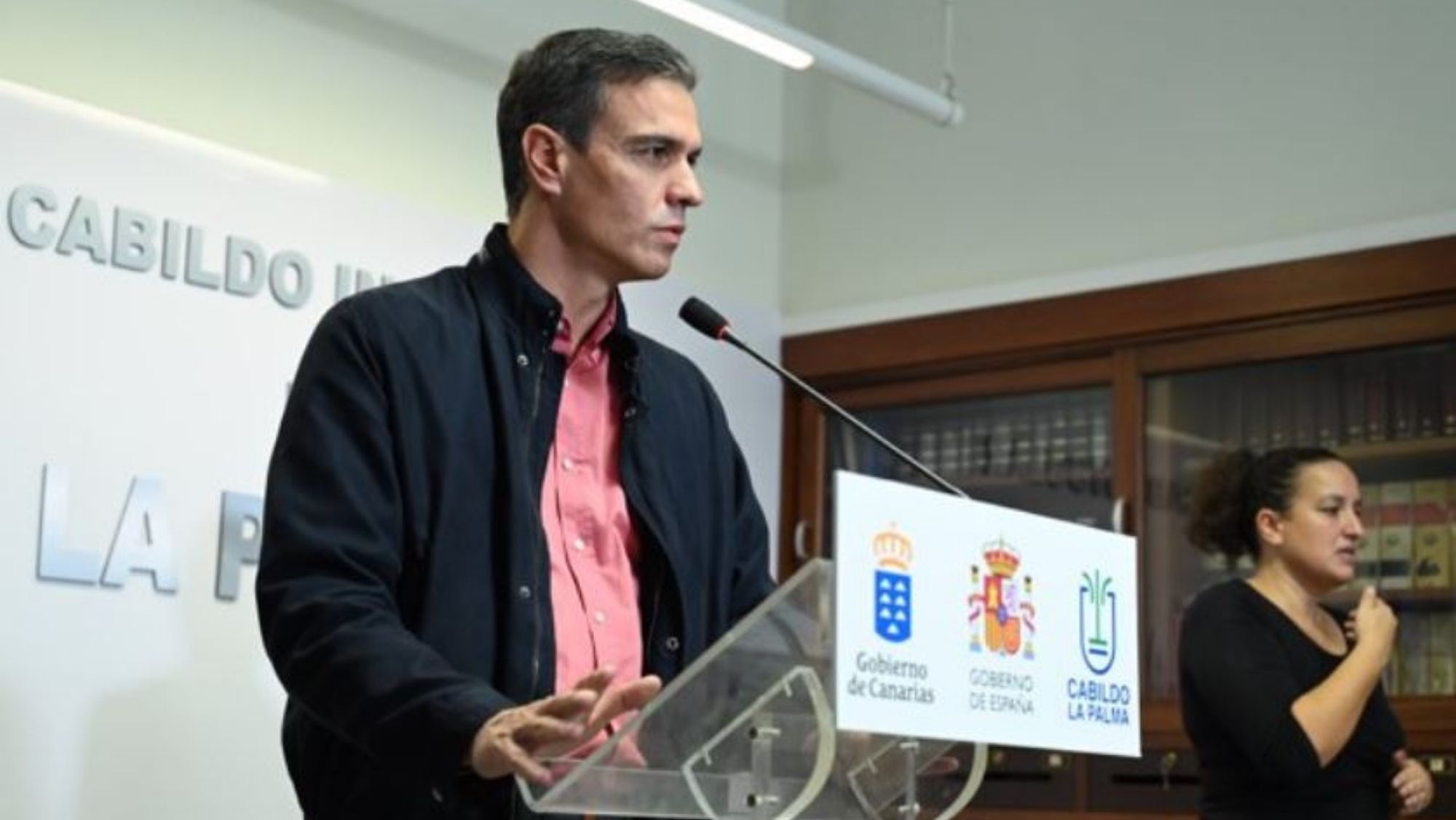 Pedro Sánchez comparece en rueda de prensa para explicar la aceleración de las ayudas. / Cedida