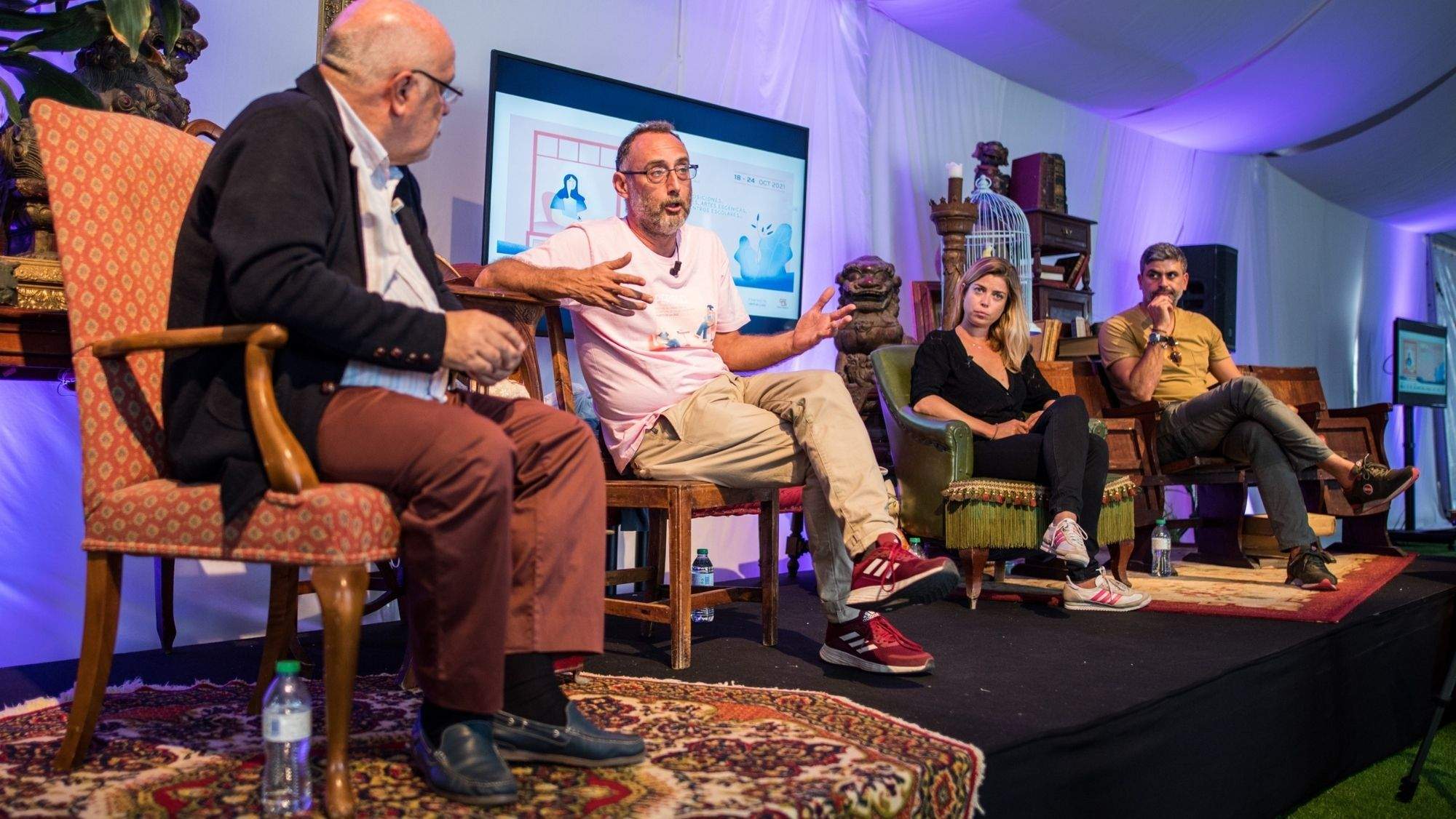 Mesa redonda en la jornada de clausura de Periplo. / Cedida