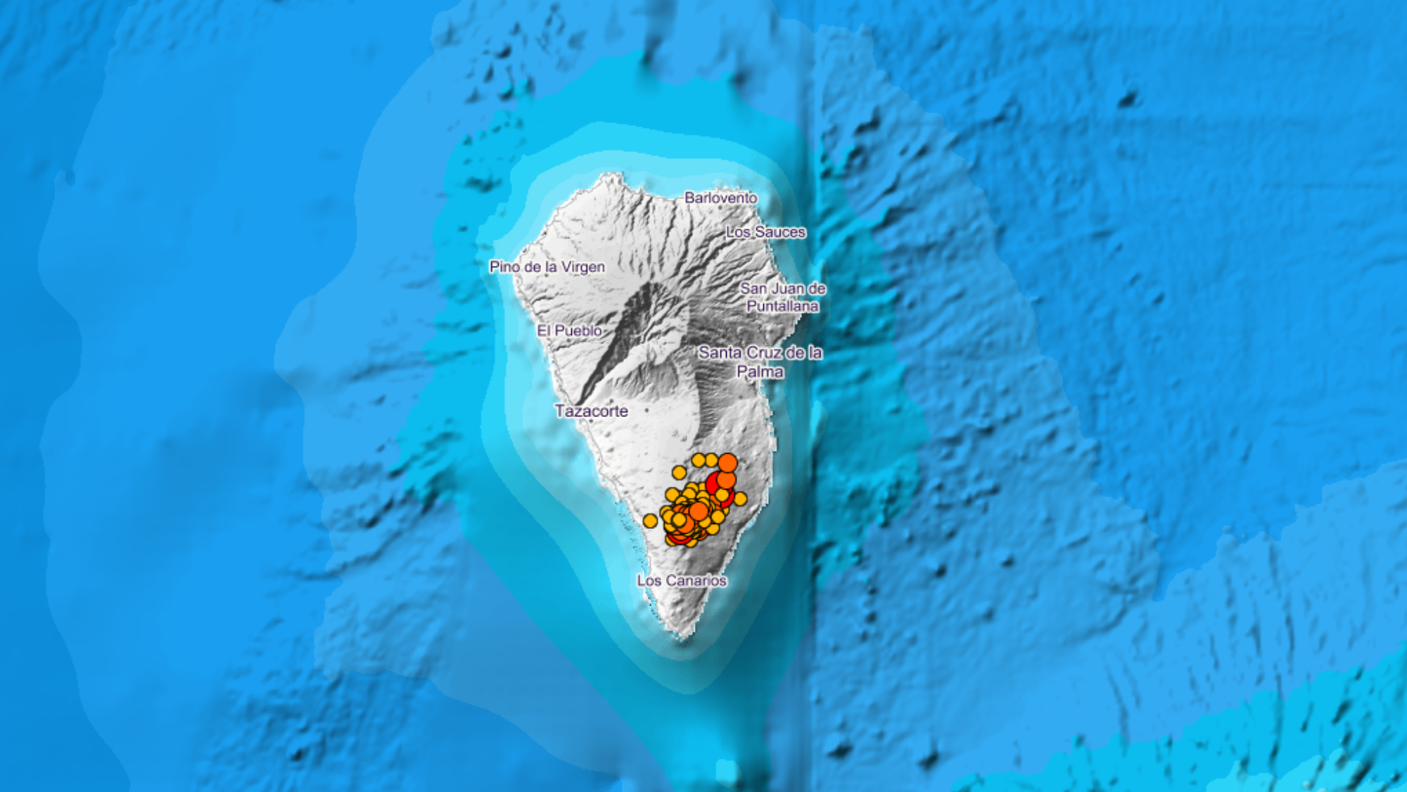 Último terremotos en La Palma. / IGN