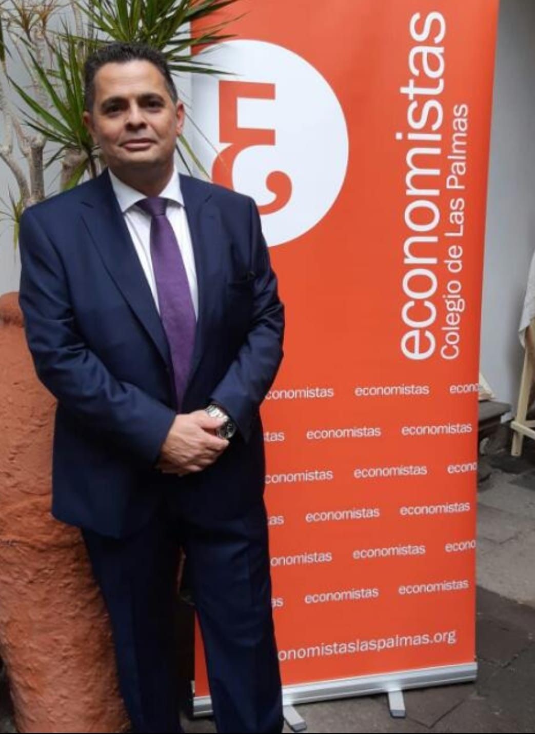 Alcibiades Trancho, decano del nuevo Colegio Oficial de Economistas de Las Palmas./ Colegio de Economistas de Las Palmas