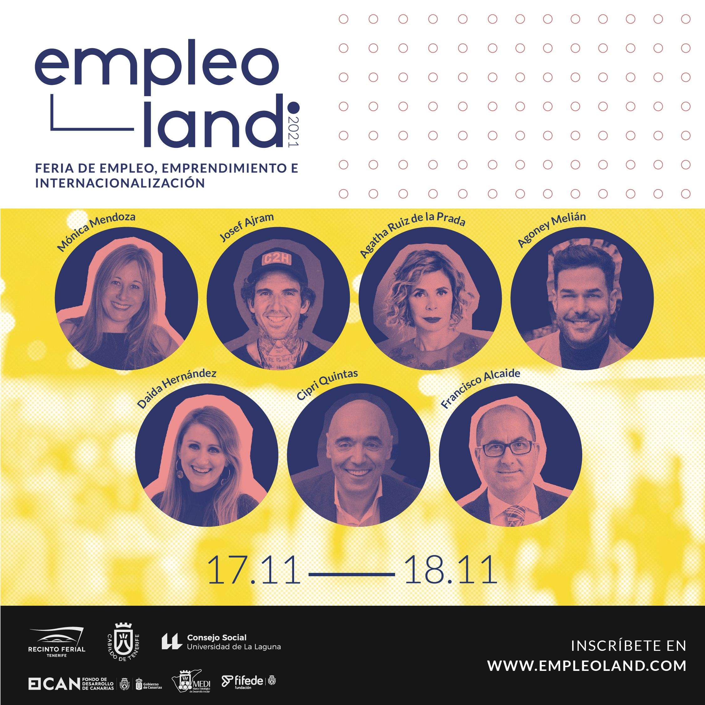 Cartel de la ferial Empleoland que se celebrará los días 17 y 18 de noviembre. / Cedida