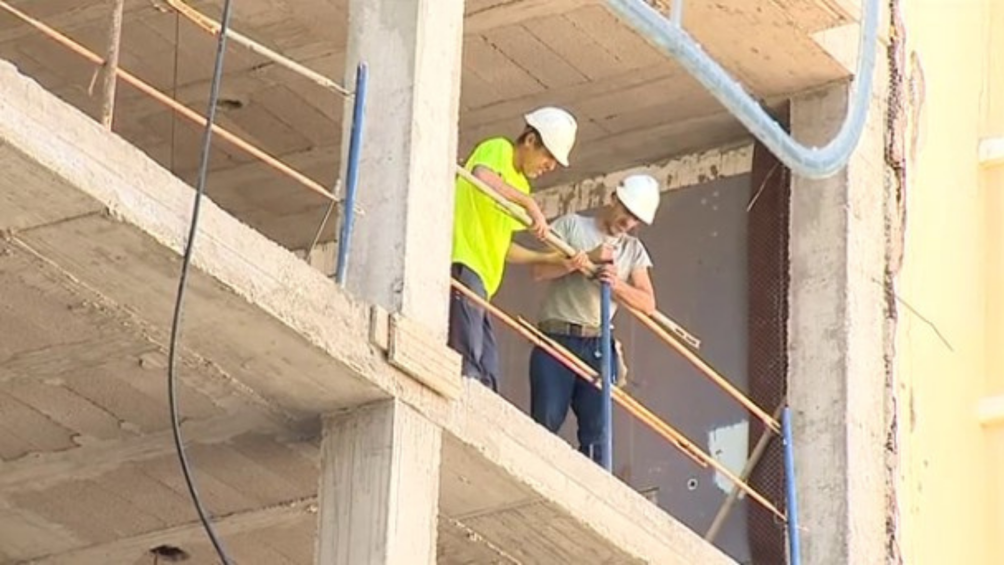 Trabajadores de la construcción en un día de trabajo. / Archivo Trabajadores de la construcción en un día de trabajo. / Archivo