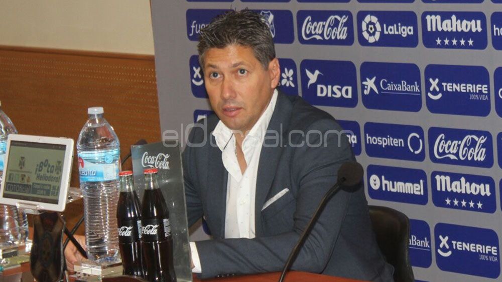 alfonso serrano, cd tenerife, sala de prensa