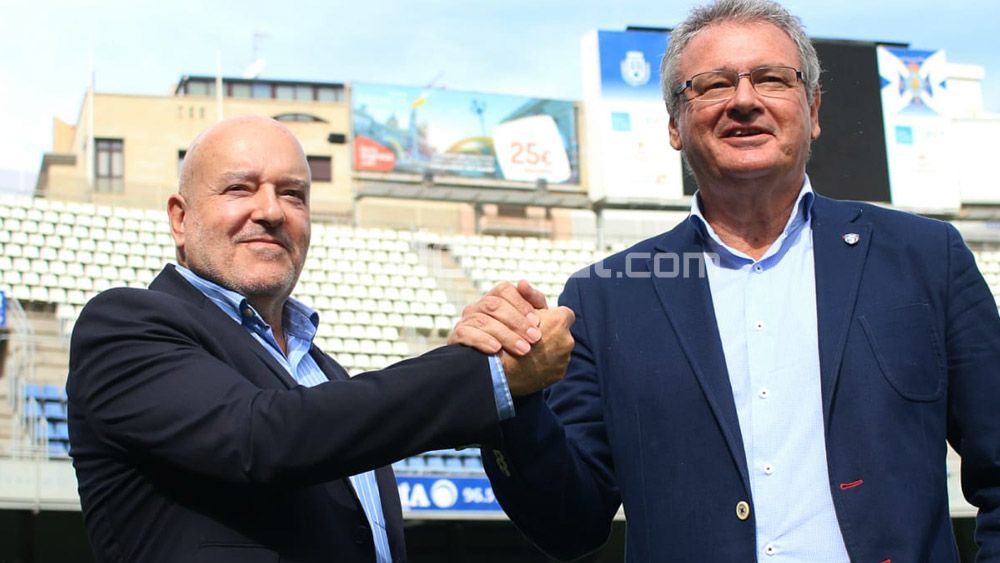 Miguel Concepción y Sergio Batista, presidentes CD Tenerife y UDG Tenerife