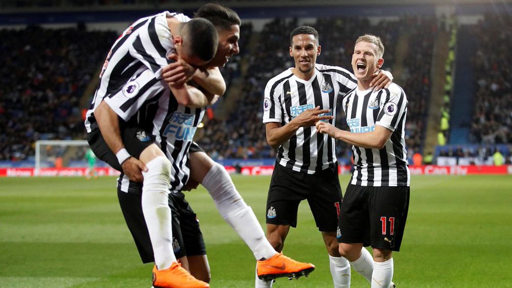 Ayoze celebración Newcastle