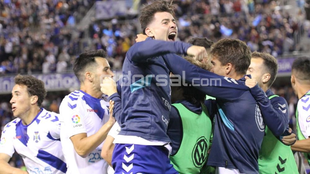 Celebración CD Tenerife derbi canario