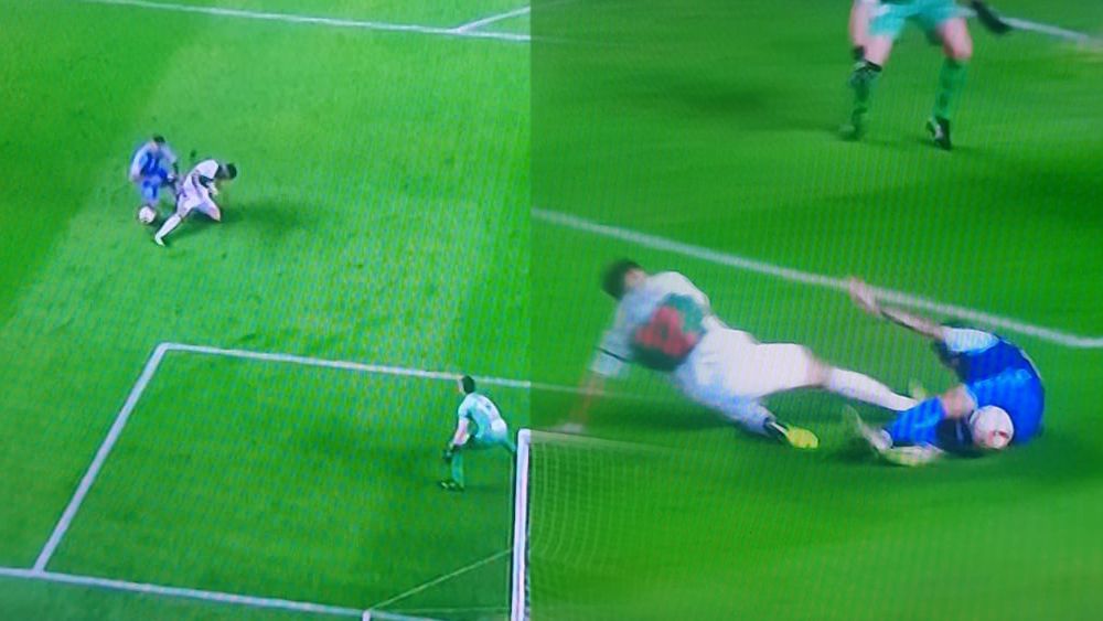 Penalti no pitado a Tyronne en el Elche - Tenerife