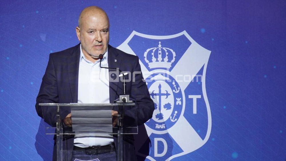 Miguel Concepción, presidente del CD Tenerife. / @jacfotografo
