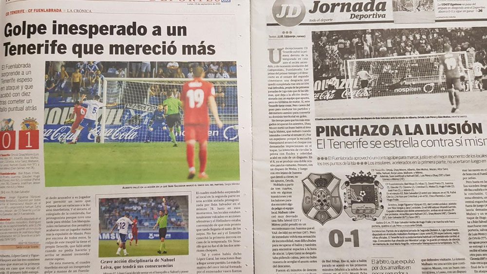 Repaso prensa CD Tenerife