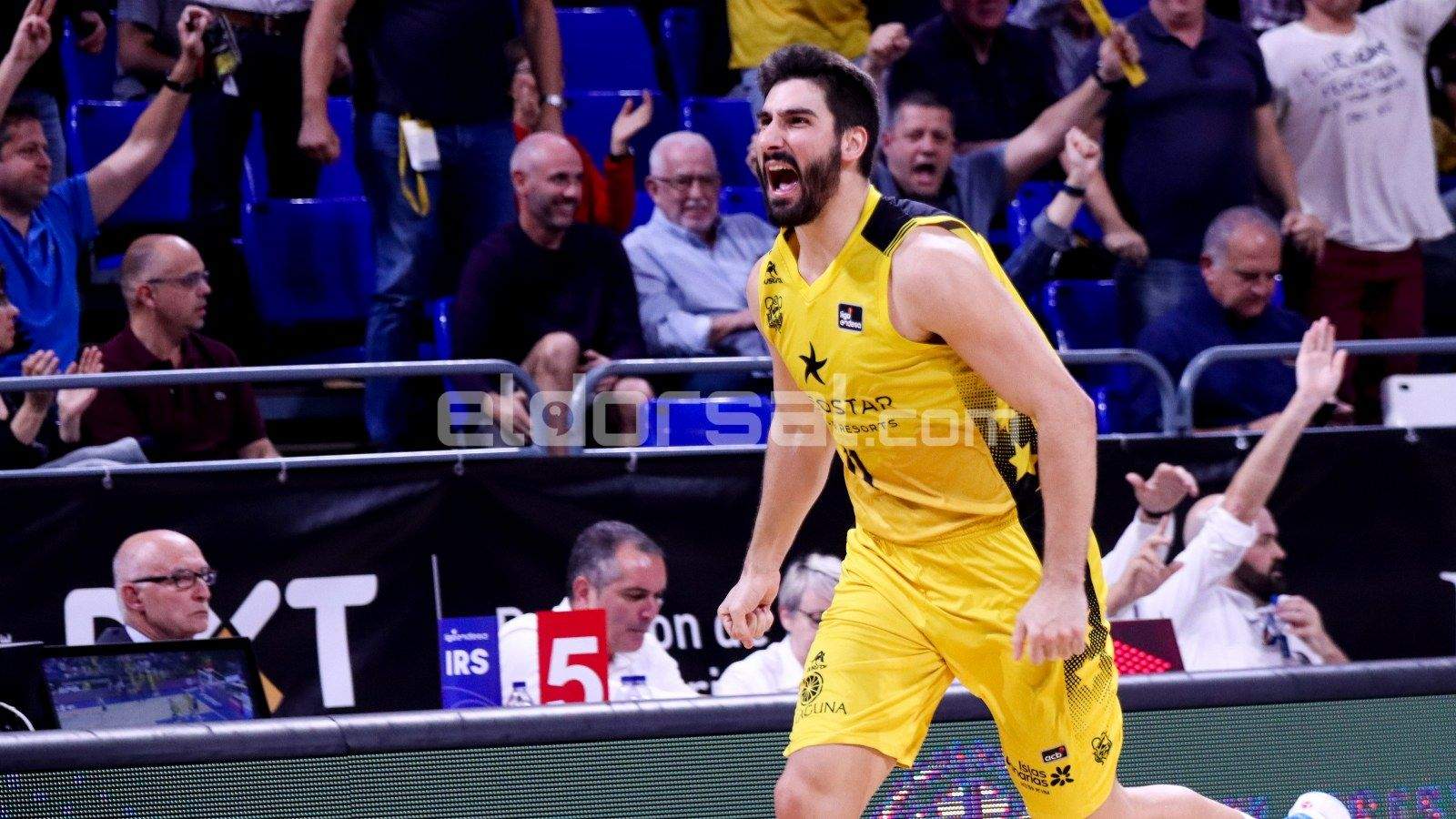 Dani Díez tras uno de los triples finales |@jacfotografo