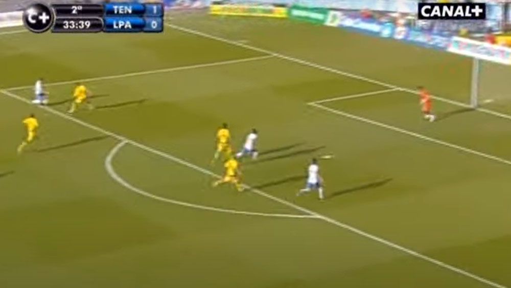 gol de nino a la UD Las Palmas