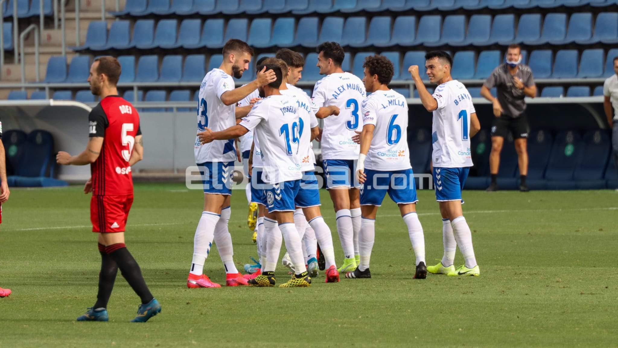 celebración futbolistas cd tenerife