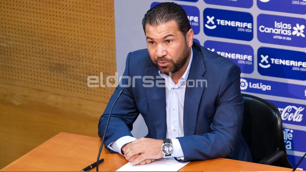 Juan Carlos Cordero Director Deportivo CD Tenerife presentación Fran Fernández