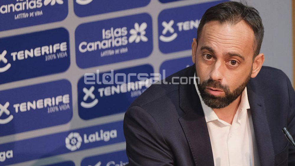 Fran Fernández sala de prensa presentación CD Tenerife