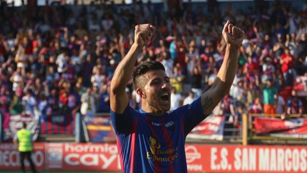 Gio zarfino Extremadura UD celebración