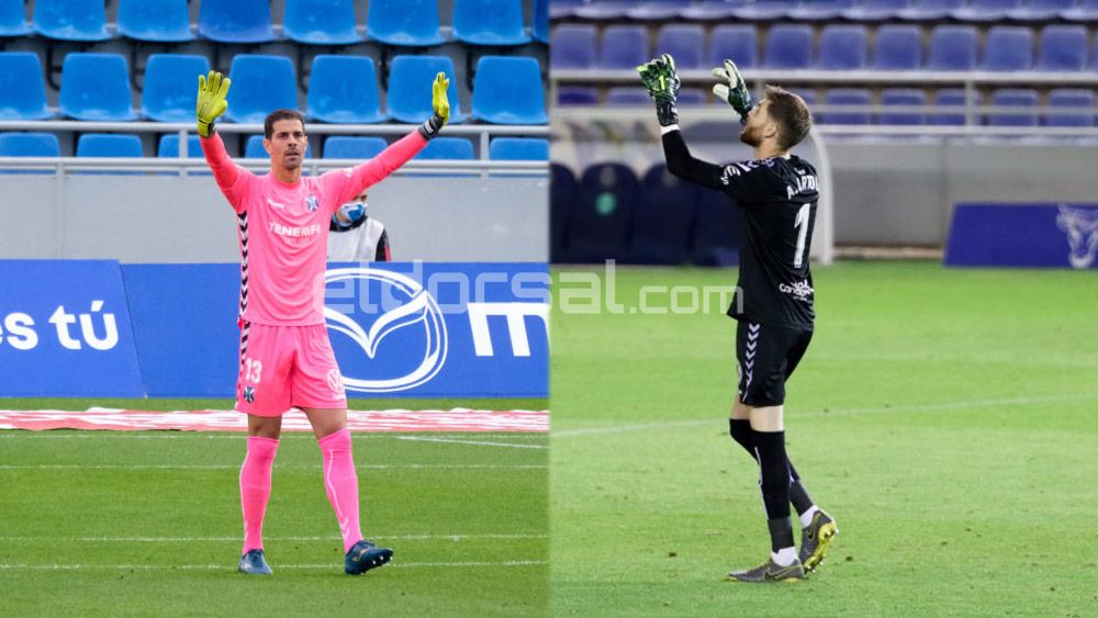 Dani Hernández Adriá Ortolá porteros CD Tenerife
